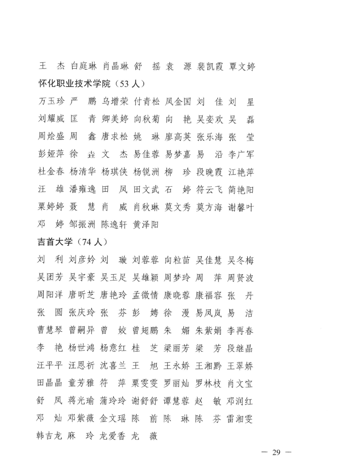 2022年湖南“專升本” 省內(nèi)生源建檔立卡畢業(yè)生報(bào)考資格審核結(jié)果的公示(圖29)