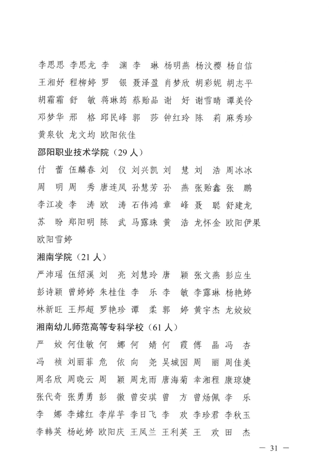 2022年湖南“專升本” 省內(nèi)生源建檔立卡畢業(yè)生報(bào)考資格審核結(jié)果的公示(圖31)