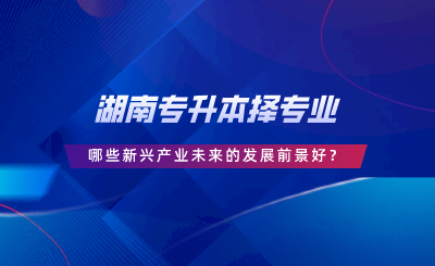 湖南專升本擇專業(yè)，哪些新興產(chǎn)業(yè)未來的發(fā)展前景好.png