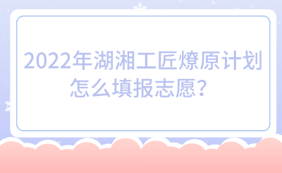 2022年湖湘工匠燎原計(jì)劃怎么填報(bào)志愿？.png