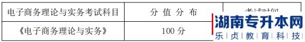 湖南信息學(xué)院專升本考試科目、分值分布及考試時(shí)間