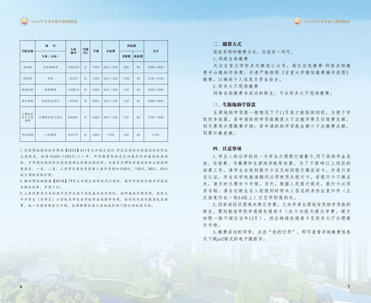 關于2024年吉首大學專升本錄取通知書郵寄的通知（附專升本新生指南）