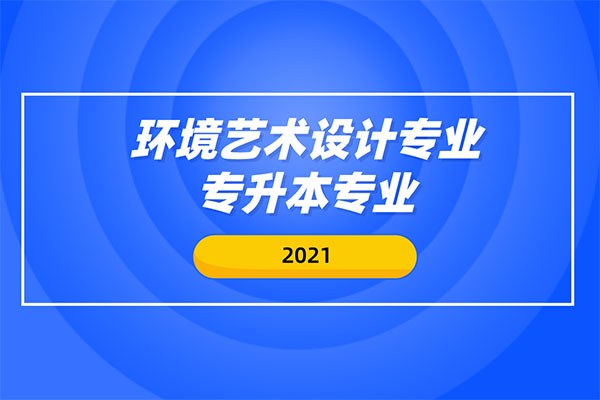 環(huán)境藝術(shù)設(shè)計(jì)專業(yè)專升本專業(yè)有哪些？